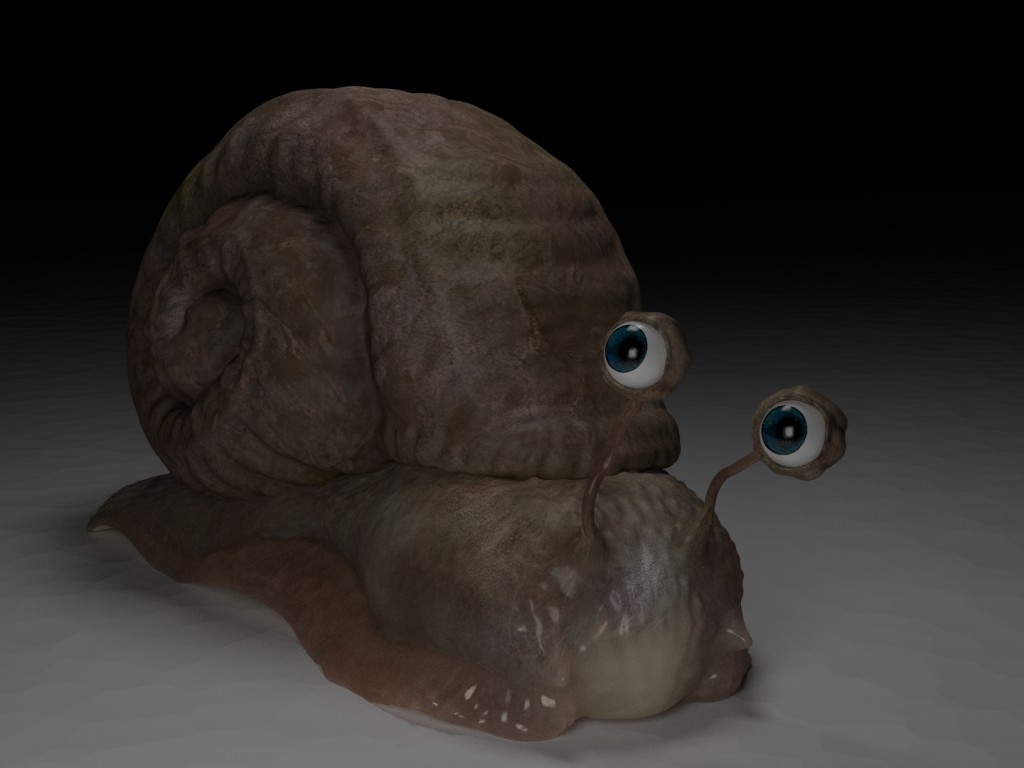 HighPoly Snail + Rig preview image 1